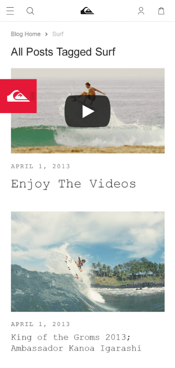 Quiksilver Web Design & Digital Marketing | Cuker Work